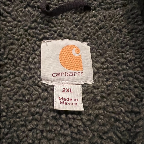 Men’s Black Carhartt Zip-up Fleece Jacket - Picture 3 of 4
